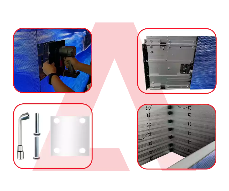 Full front maintenance design-sws BAITRONICS RL-outdoor led video wall