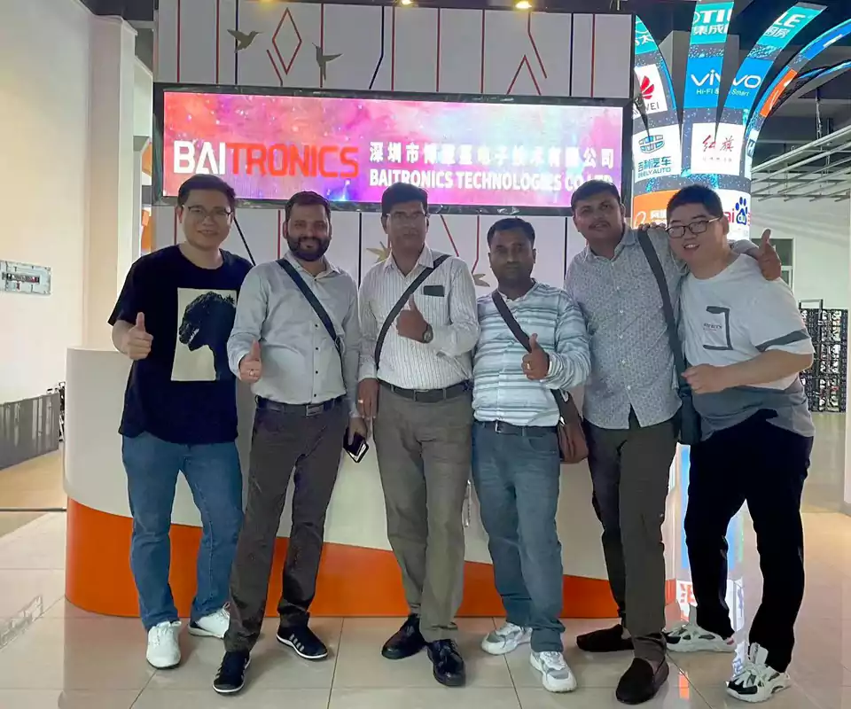 Indian Customer Visits BAITRONICS Factory